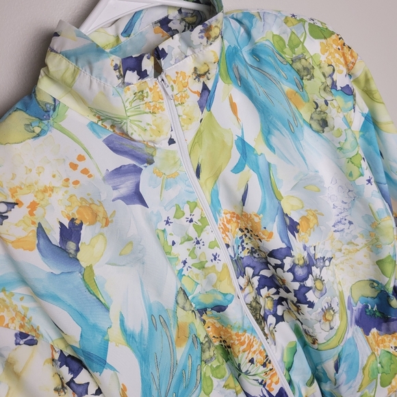 Vintage Floral Jacket Small Full Zip - Picture 6 of 11